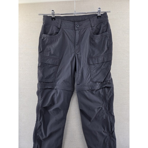 REI Co-Op Sahara Convertible Pants Womens 10 Gray Zip Off Cargo Hiking Outdoor - Picture 4 of 15